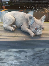 Load image into Gallery viewer, Stone French Bulldog Statue Frenchie Puppy Large Solid Statue Amazing Detail