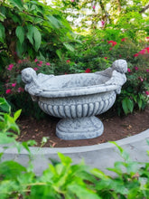Load image into Gallery viewer, Cherub plant pot natural stone statue garden ornament