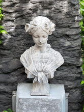 Load image into Gallery viewer, Lady Bust Garden Statue Art Nouveau Stone Ornament Decor Concrete