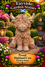 Load image into Gallery viewer, Proud Highland Cow Garden Statue 30cm