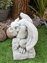 Load image into Gallery viewer, Gargoyle Stone Garden Ornament Gothic Gremlin Reconstituted Aged Stone Finish