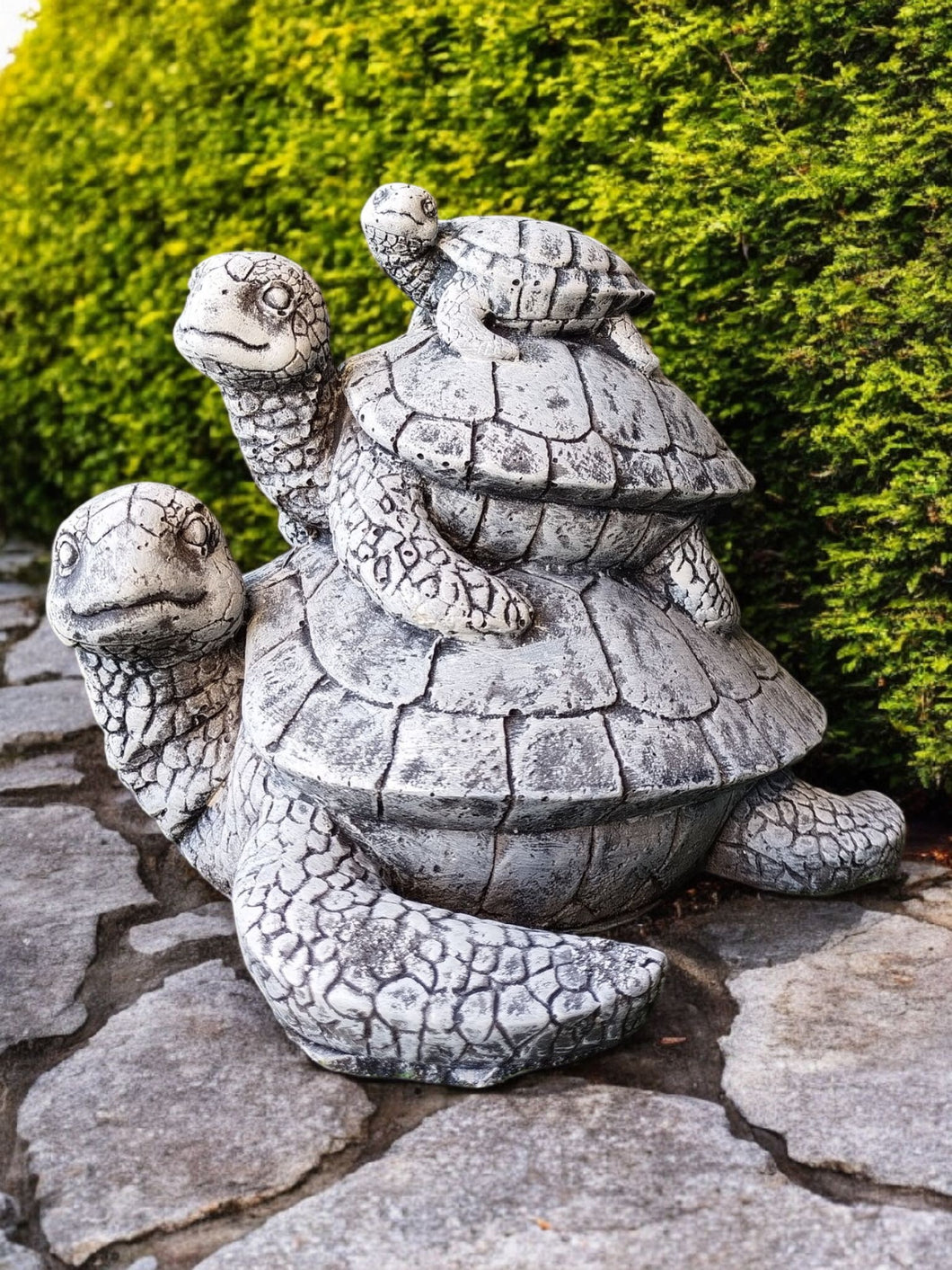 Turtle Stack Solid Concrete – Tayside Garden Statues