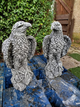 Load image into Gallery viewer, Large Pair of Eagles – Solid Stone Concrete Garden Statues
