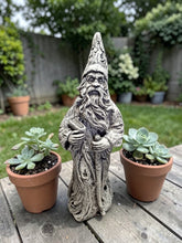 Load image into Gallery viewer, STONE GARDEN TREE WIZARD Antique grey HAND CAST STATUE ORNAMENT ART
