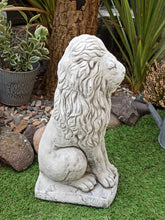 Load image into Gallery viewer, Upright Large Lion Statue Stone Concrete Animal Garden Ornament Stone Finish
